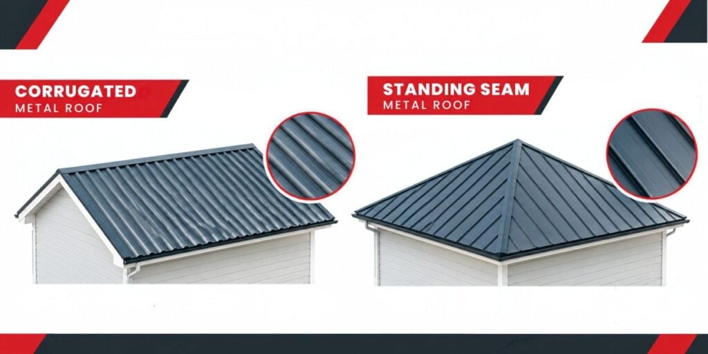 Corrugated Metal Roof Vs Standing Seam Meatl Roof (1)
