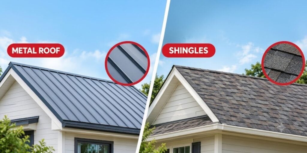Metal Roof vs. Shingles