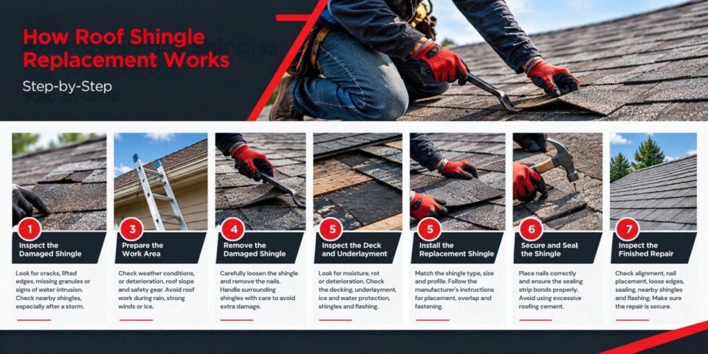 How Roof Shingle Replacement Work
