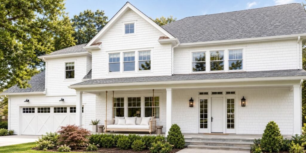 White House With Gray Roof Colors